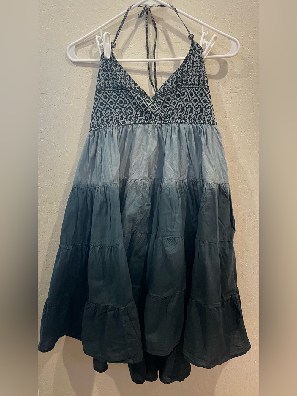 American Rag Ombre Tiered Halter Dress